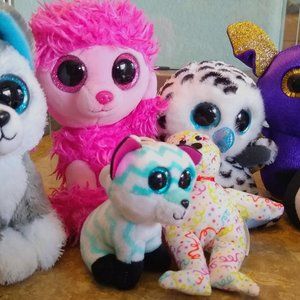 TY Beanie Boos Lot of 7 (No Tags)